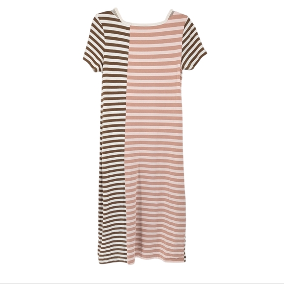 Anthropology Saturday Sunday Striped Midi Cotton Dress Size Small - Picture 3 of 11